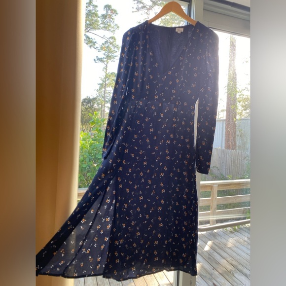 Madison & Berkeley Deep-V Midi Dress 100%Viscose | Nordstrom Size S - Picture 6 of 11